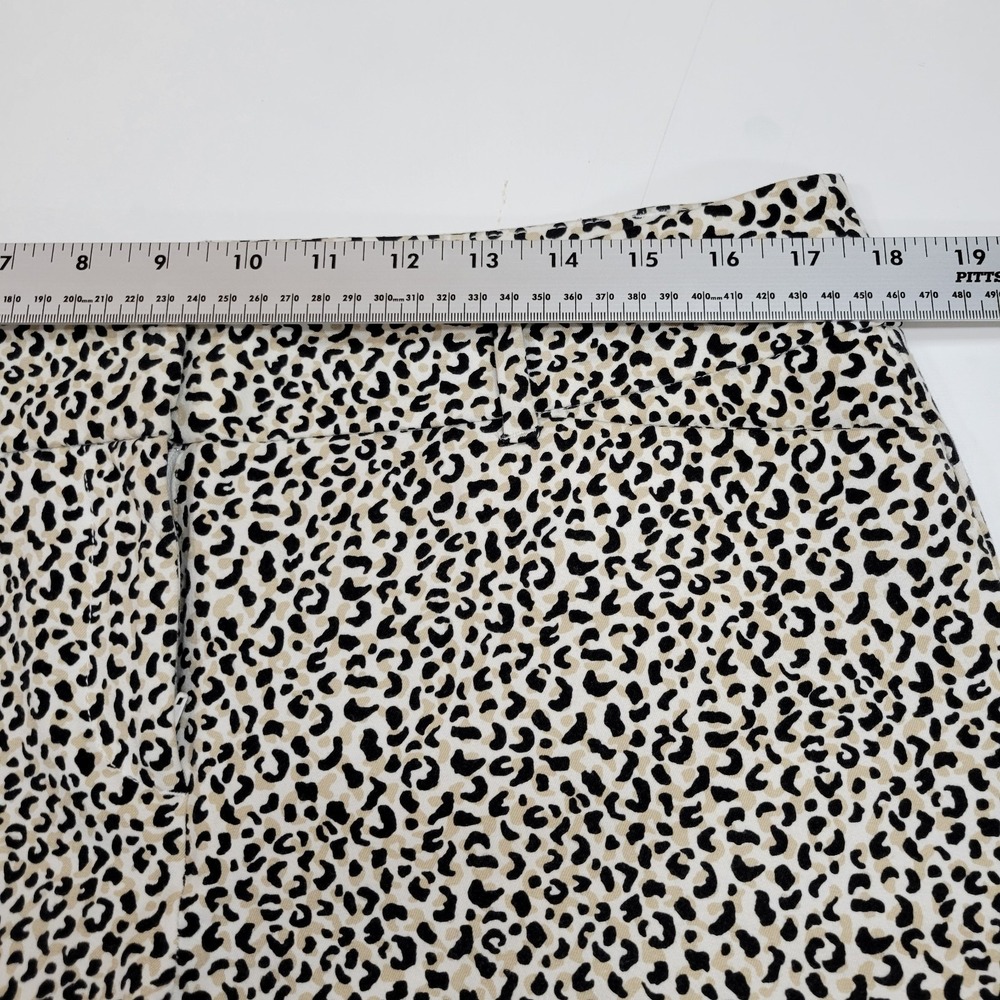 LOFT Outlet Skinny Ankle Pants Womens Size 10 Leopard Animal Print - Picture 4 of 8